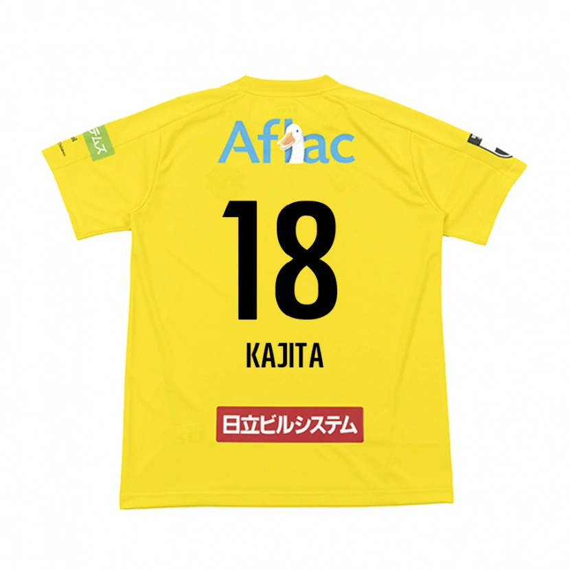 Danxen Pánské Kento Kajita #18 Černá Žlutá Domů Hráčské Dresy 2025/26 Dres