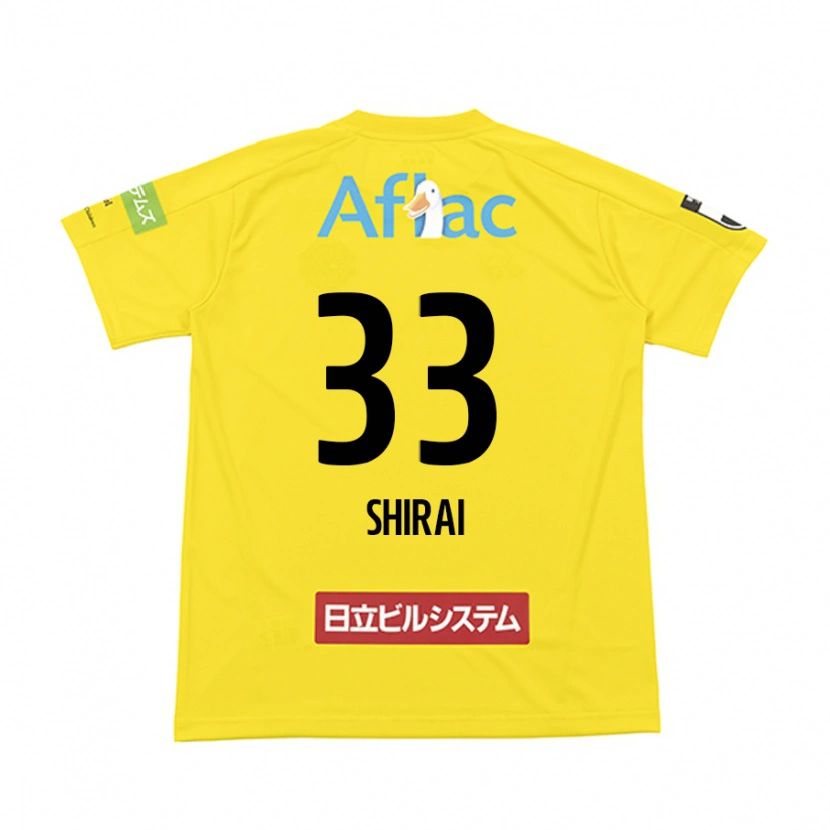Danxen Pánské Eiji Shirai #33 Černá Žlutá Domů Hráčské Dresy 2025/26 Dres