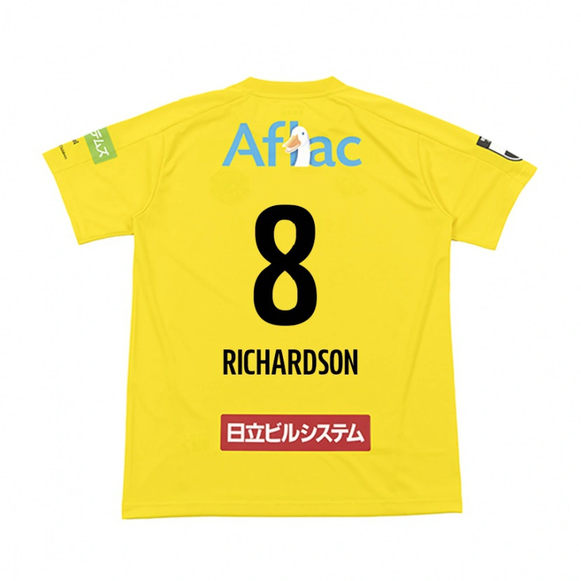 Danxen Pánské Richardson #8 Černá Žlutá Domů Hráčské Dresy 2025/26 Dres