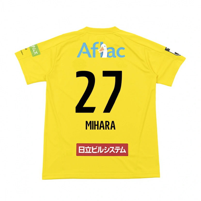 Danxen Pánské Masatoshi Mihara #27 Černá Žlutá Domů Hráčské Dresy 2025/26 Dres