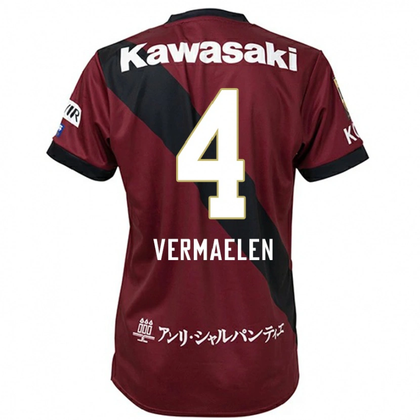 Danxen Pánské Thomas Vermaelen #4 Bílá Černá Domů Hráčské Dresy 2025/26 Dres