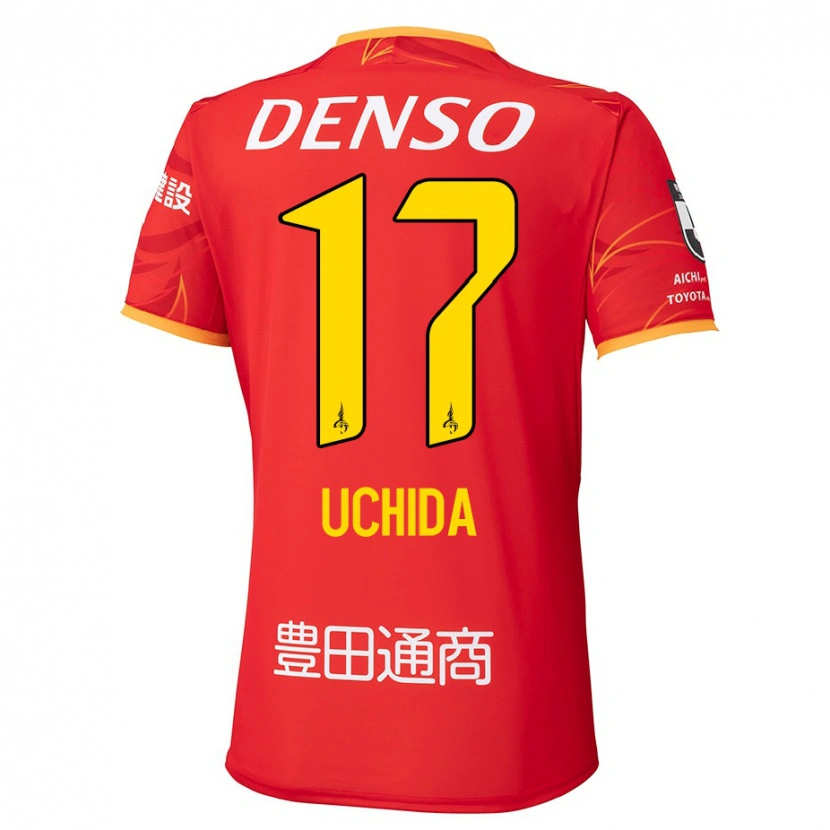 Danxen Pánské Takuya Uchida #17 Bílá Červená Domů Hráčské Dresy 2025/26 Dres