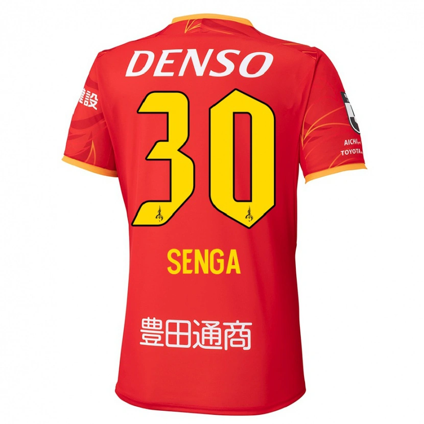 Danxen Pánské Shotaro Senga #30 Bílá Červená Domů Hráčské Dresy 2025/26 Dres
