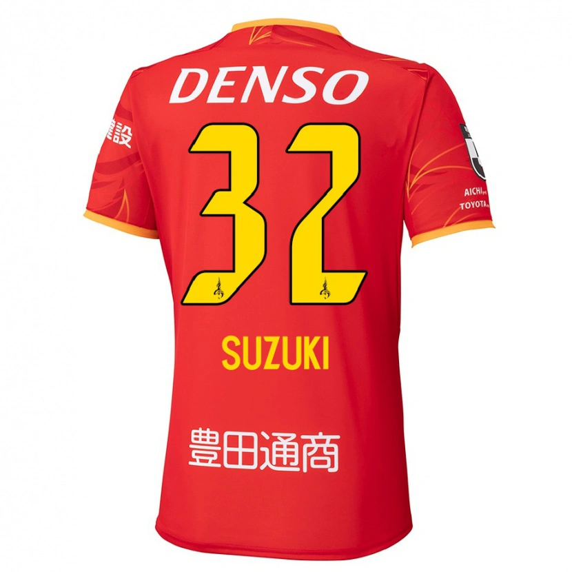 Danxen Pánské Haruto Suzuki #32 Bílá Červená Domů Hráčské Dresy 2025/26 Dres
