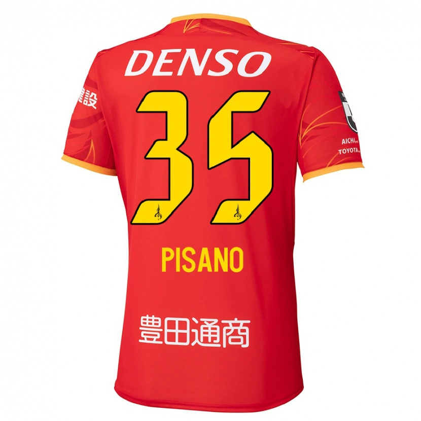 Danxen Pánské Alexandre Pisano #35 Bílá Červená Domů Hráčské Dresy 2025/26 Dres
