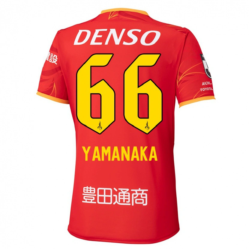 Danxen Pánské Ryosuke Yamanaka #66 Bílá Červená Domů Hráčské Dresy 2025/26 Dres