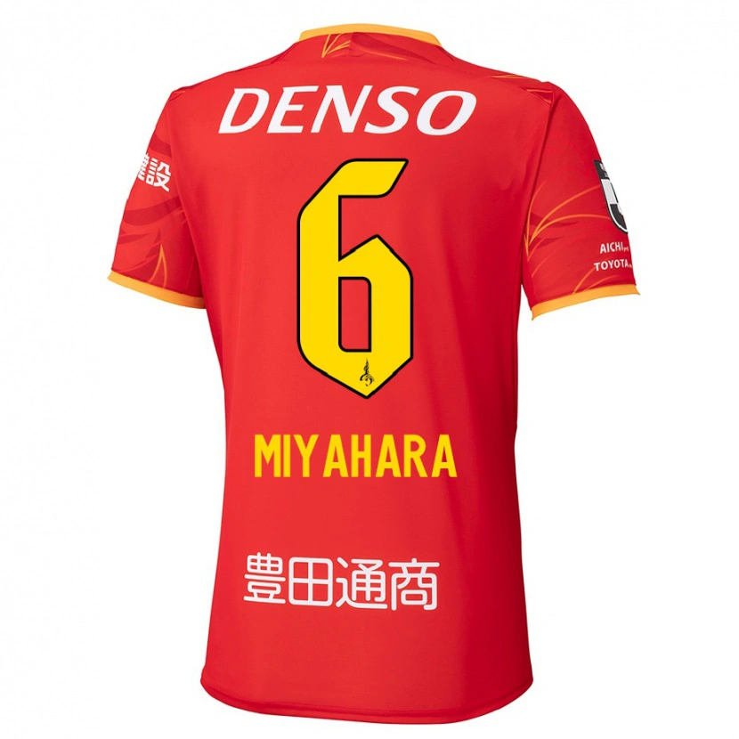 Danxen Pánské Kazuya Miyahara #6 Bílá Červená Domů Hráčské Dresy 2025/26 Dres