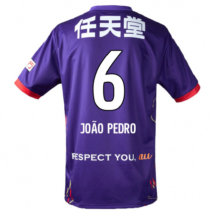 Danxen Pánské João Pedro #6 Bílá Fialová Černá Domů Hráčské Dresy 2025/26 Dres