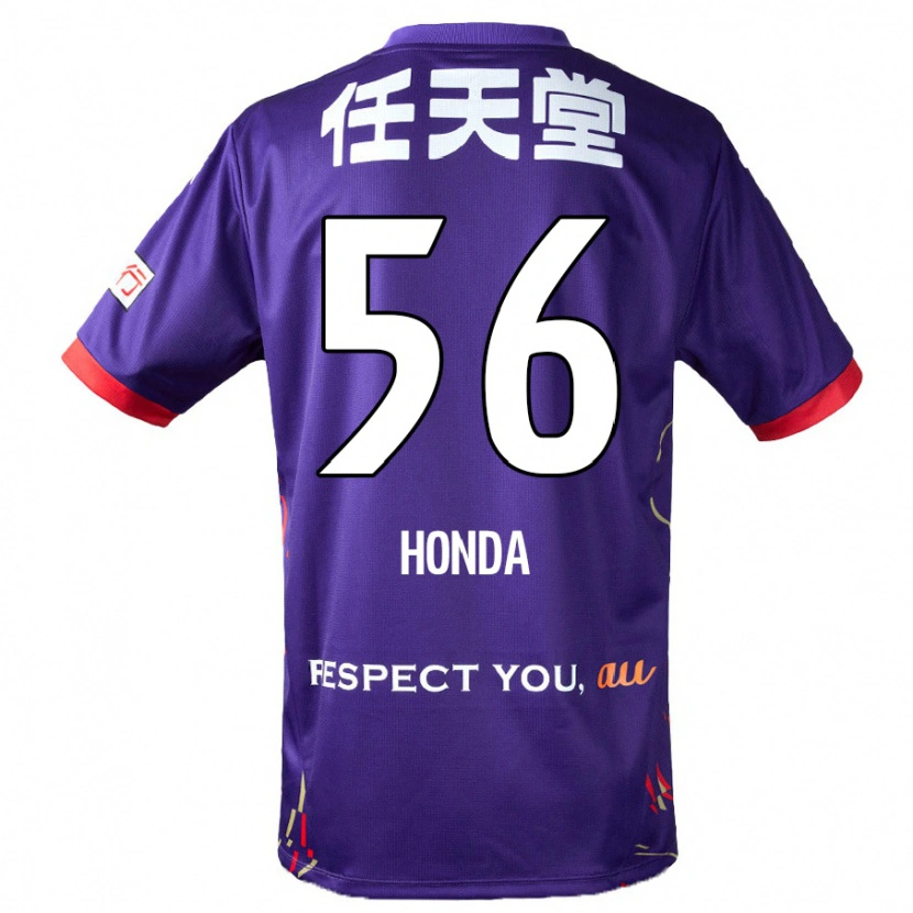 Danxen Pánské Atsushi Honda #56 Bílá Fialová Černá Domů Hráčské Dresy 2025/26 Dres