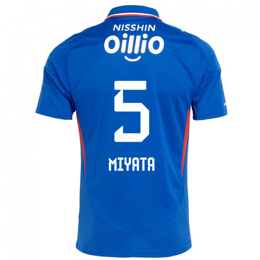 Danxen Pánské Haru Miyata #5 Bílá Královská Modrá Domů Hráčské Dresy 2025/26 Dres