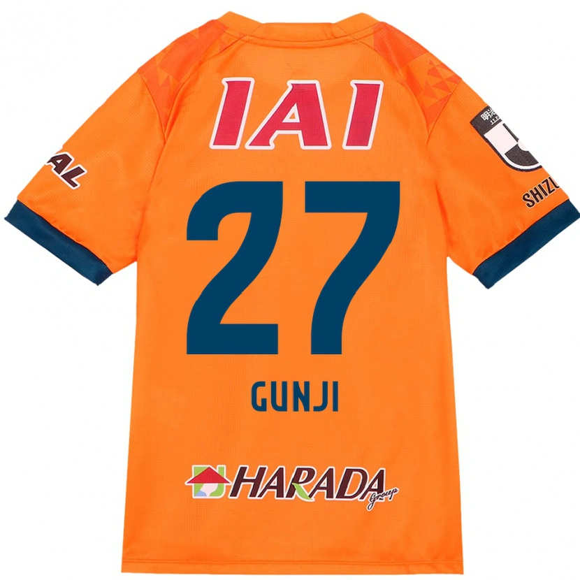 Danxen Pánské Riku Gunji #27 Oranžová Červená Domů Hráčské Dresy 2025/26 Dres