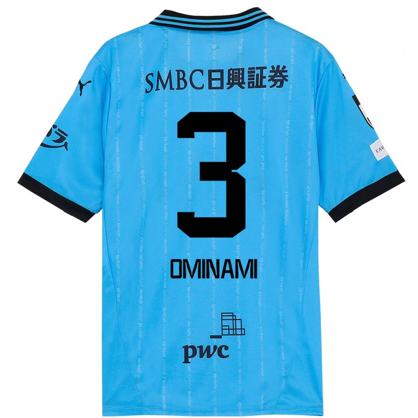 Danxen Pánské Takuma Ominami #3 Nebesky Modrá Černá Domů Hráčské Dresy 2025/26 Dres