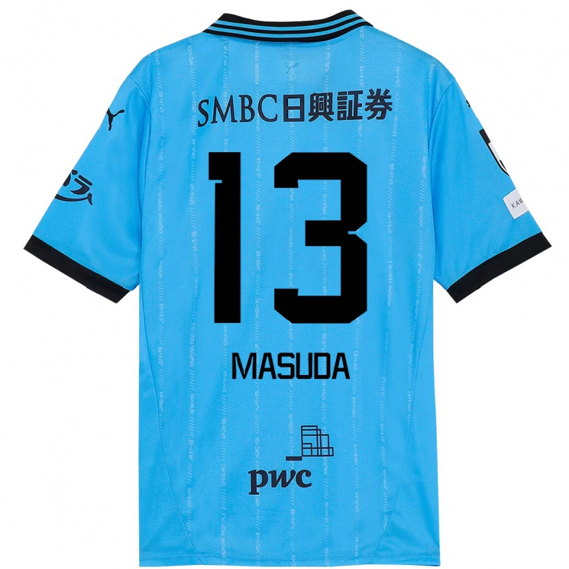 Danxen Pánské Hinata Masuda #13 Bílá Nebesky Modrá Domů Hráčské Dresy 2025/26 Dres