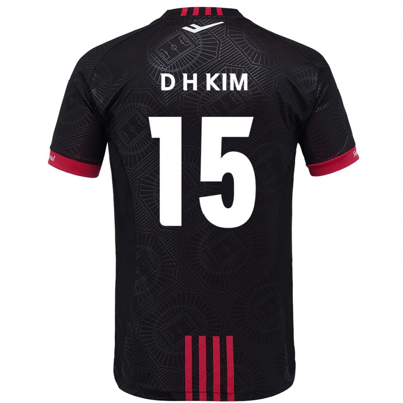 Danxen Pánské Hyeon-Deok Kim #15 Bílá Černá Domů Hráčské Dresy 2025/26 Dres