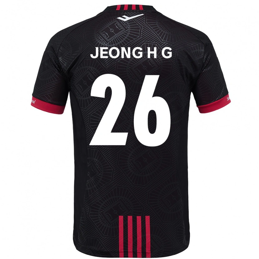 Danxen Pánské Jeong Hyun-Gyeong #26 Bílá Černá Domů Hráčské Dresy 2025/26 Dres