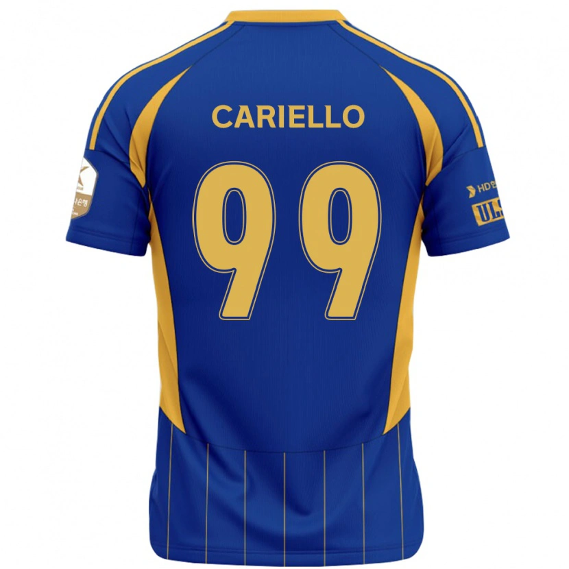 Danxen Pánské Yago Cariello #99 Bílá Nebesky Modrá Domů Hráčské Dresy 2025/26 Dres
