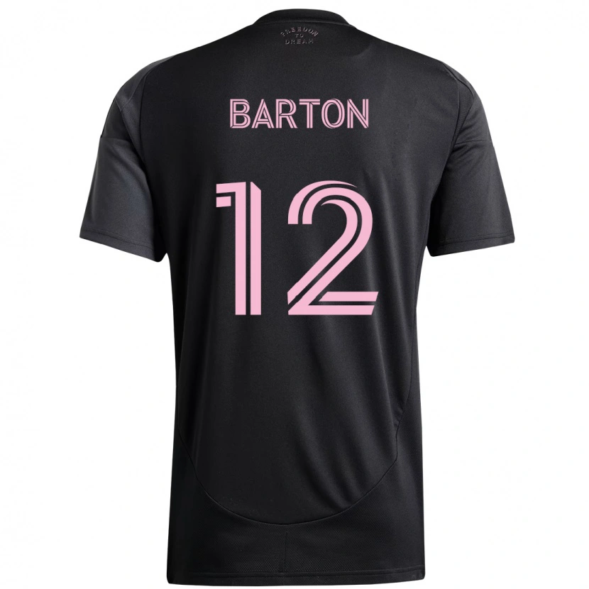 Danxen Pánské Tye Barton #12 Růžová Černá Daleko Hráčské Dresy 2025/26 Dres