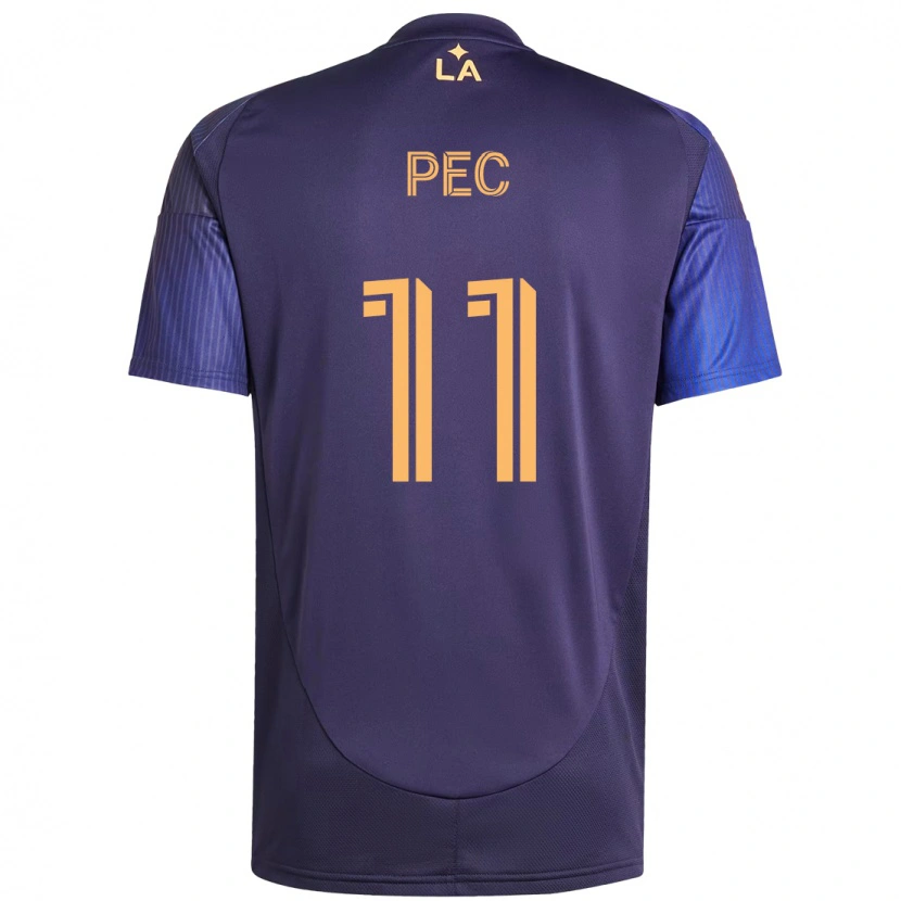 Danxen Pánské Gabriel Pec #11 Bílá Žlutá Daleko Hráčské Dresy 2025/26 Dres