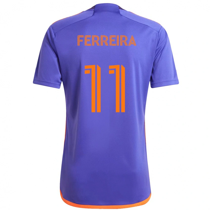 Danxen Pánské Sebastián Ferreira #11 Oranžová Bílá Daleko Hráčské Dresy 2025/26 Dres