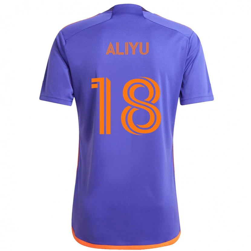 Danxen Pánské Ibrahim Aliyu #18 Oranžová Bílá Daleko Hráčské Dresy 2025/26 Dres