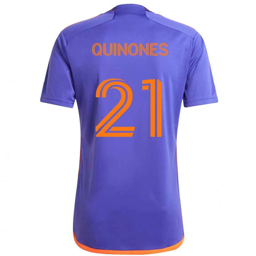 Danxen Pánské Nelson Quiñónes #21 Oranžová Bílá Daleko Hráčské Dresy 2025/26 Dres
