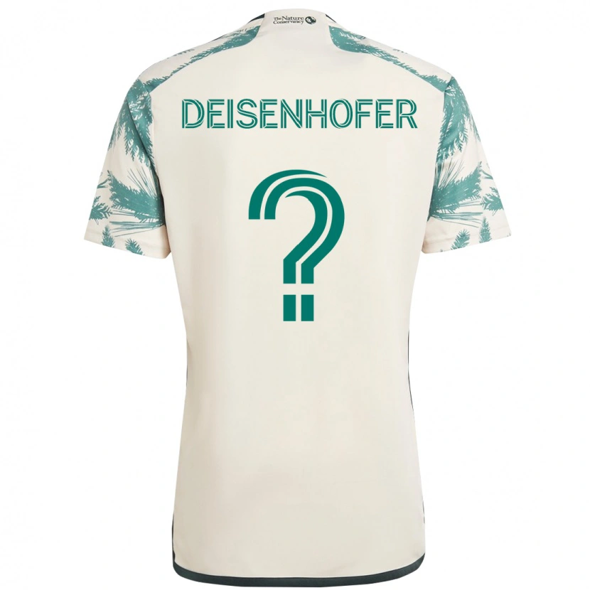 Danxen Pánské Maximilian Deisenhofer #0 Černá Hnědá Daleko Hráčské Dresy 2025/26 Dres