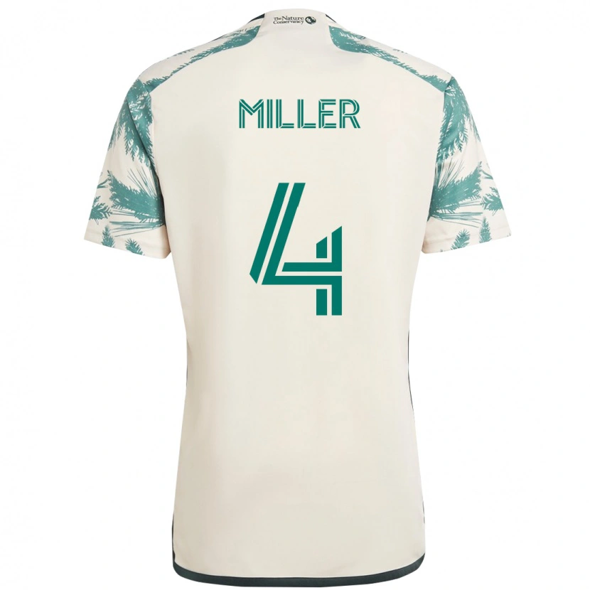 Danxen Pánské Kamal Miller #4 Černá Hnědá Daleko Hráčské Dresy 2025/26 Dres