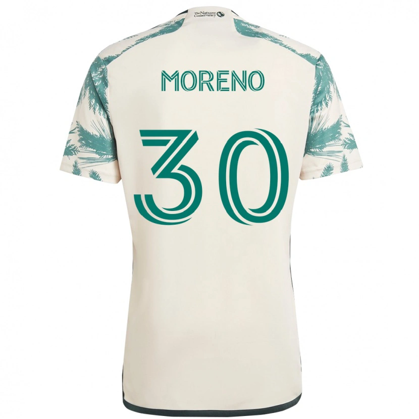 Danxen Pánské Santiago Moreno #30 Černá Hnědá Daleko Hráčské Dresy 2025/26 Dres
