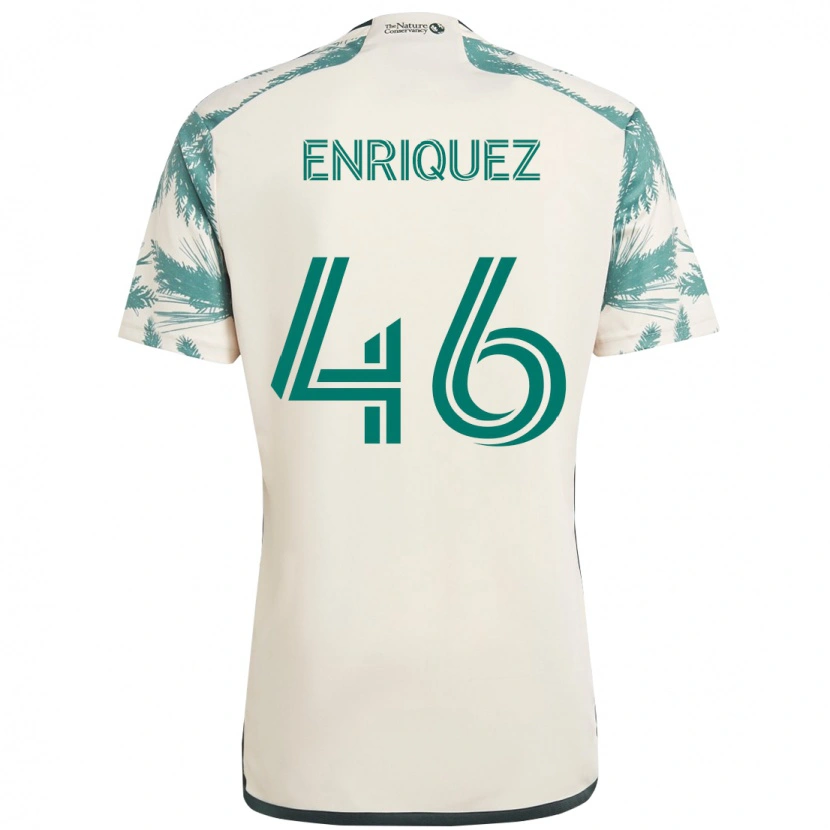 Danxen Pánské Adolfo Enriquez #46 Černá Hnědá Daleko Hráčské Dresy 2025/26 Dres