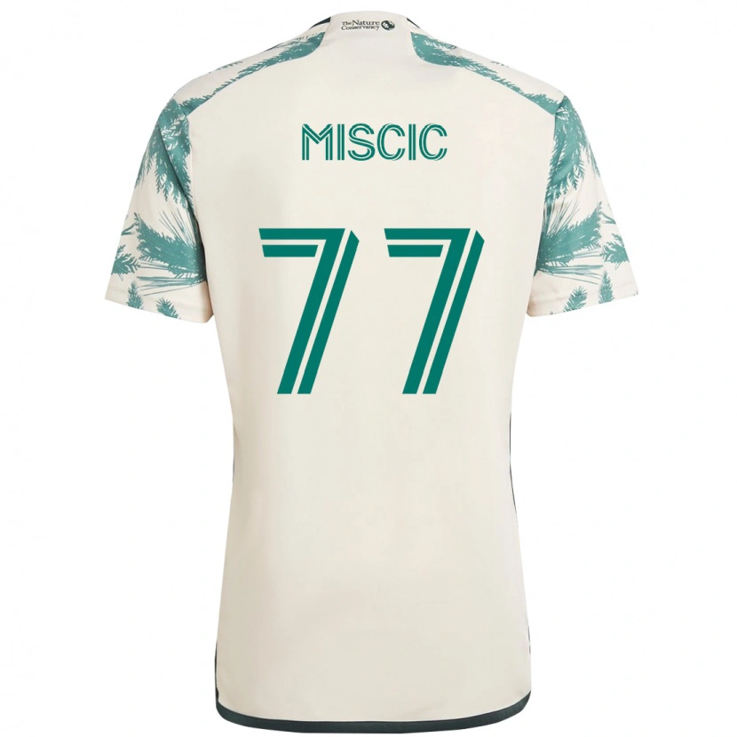 Danxen Pánské Selmir Miscic #77 Černá Hnědá Daleko Hráčské Dresy 2025/26 Dres