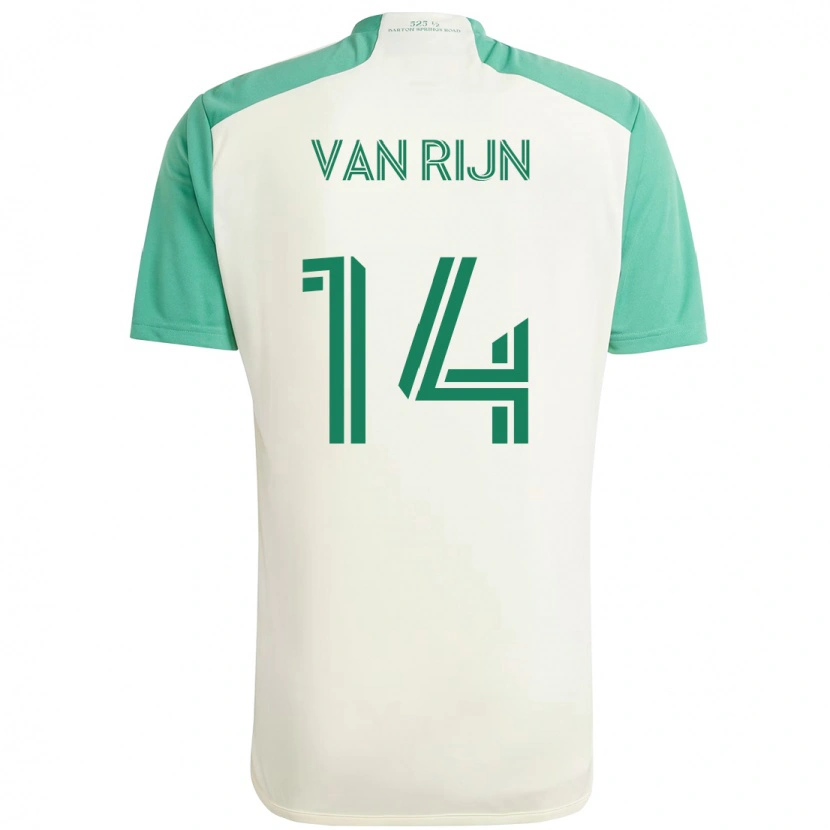 Danxen Pánské Nico Van Rijn #14 Zelená Černá Daleko Hráčské Dresy 2025/26 Dres