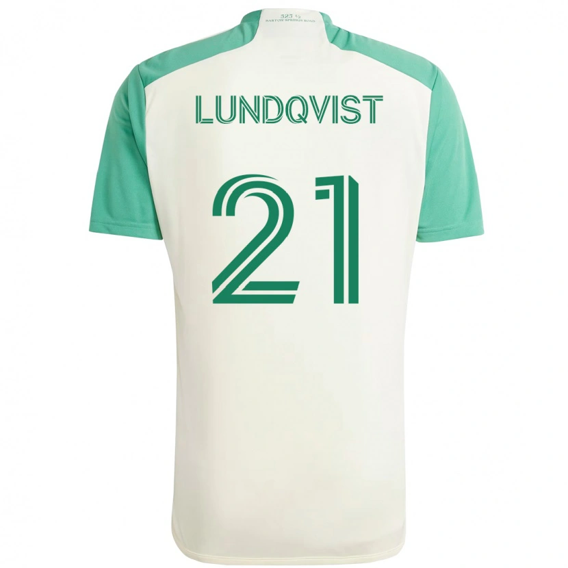 Danxen Pánské Adam Lundqvist #21 Zelená Černá Daleko Hráčské Dresy 2025/26 Dres