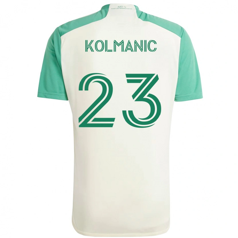 Danxen Pánské Žan Kolmanič #23 Zelená Černá Daleko Hráčské Dresy 2025/26 Dres