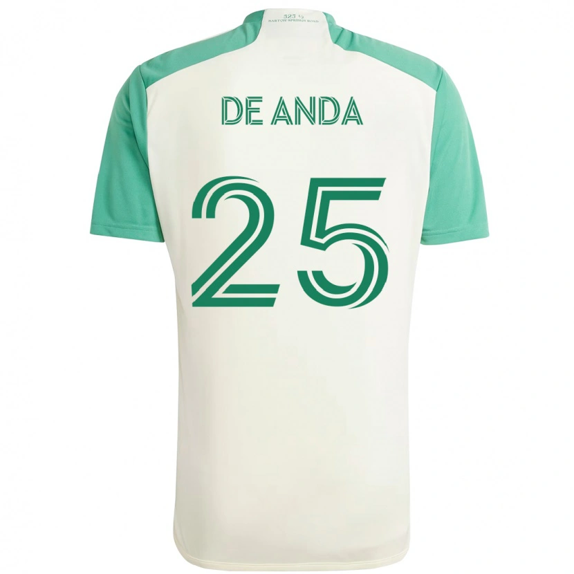 Danxen Pánské Anthony De Anda #25 Zelená Černá Daleko Hráčské Dresy 2025/26 Dres