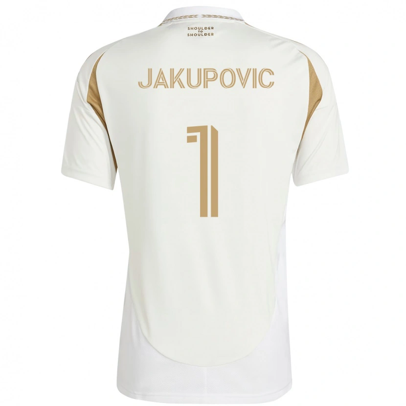 Danxen Pánské Eldin Jakupovic #1 Černá Hnědá Daleko Hráčské Dresy 2025/26 Dres