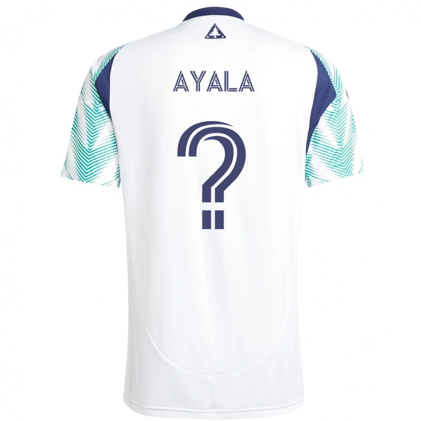 Danxen Pánské Jordi Ayala #0 Bílá Modrá Daleko Hráčské Dresy 2025/26 Dres