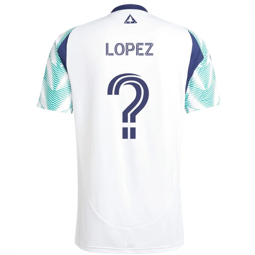 Danxen Pánské Darwin Lopez #0 Bílá Modrá Daleko Hráčské Dresy 2025/26 Dres