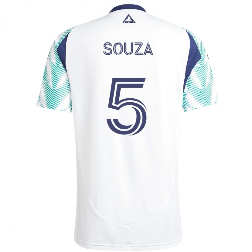 Danxen Pánské Victor Souza #5 Bílá Modrá Daleko Hráčské Dresy 2025/26 Dres