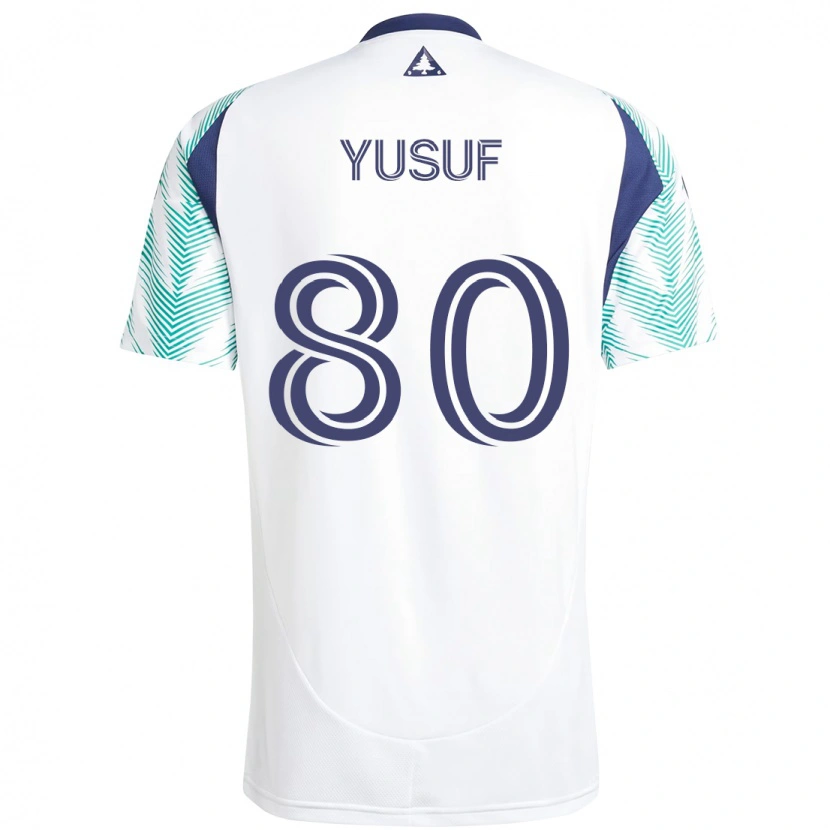 Danxen Pánské Alhassan Yusuf #80 Bílá Modrá Daleko Hráčské Dresy 2025/26 Dres