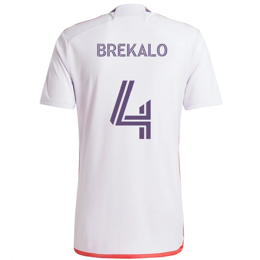 Danxen Pánské David Brekalo #4 Fialová Bílá Daleko Hráčské Dresy 2025/26 Dres