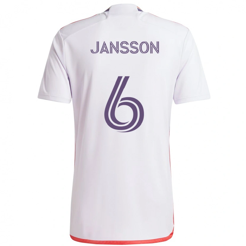 Danxen Pánské Robin Jansson #6 Fialová Bílá Daleko Hráčské Dresy 2025/26 Dres