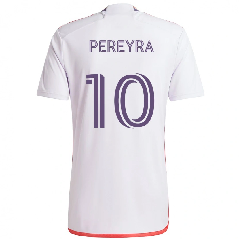 Danxen Pánské Mauricio Pereyra #10 Fialová Bílá Daleko Hráčské Dresy 2025/26 Dres
