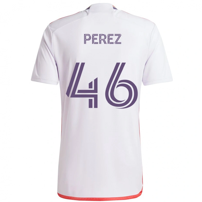 Danxen Pánské Franco Pérez #46 Fialová Bílá Daleko Hráčské Dresy 2025/26 Dres