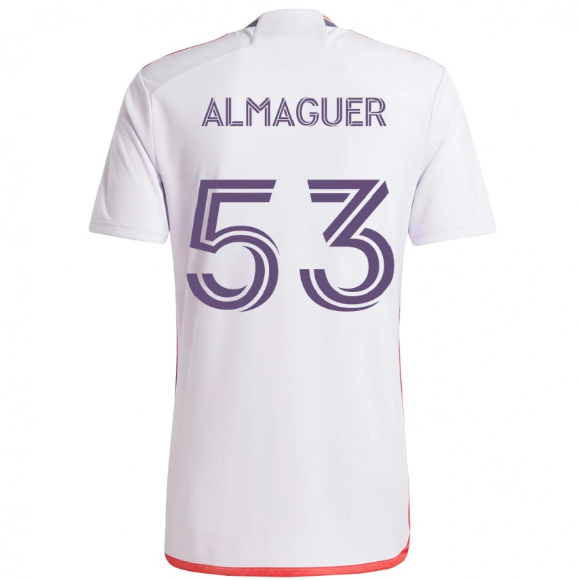 Danxen Pánské Jorge Almaguer #53 Fialová Bílá Daleko Hráčské Dresy 2025/26 Dres