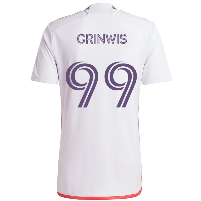 Danxen Pánské Adam Grinwis #99 Fialová Bílá Daleko Hráčské Dresy 2025/26 Dres