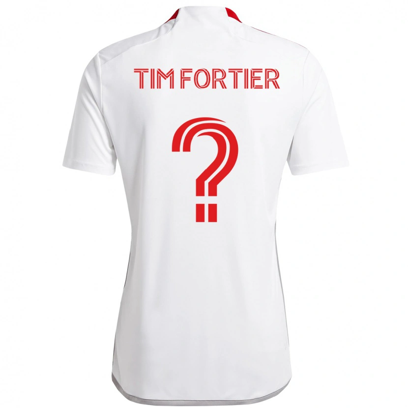 Danxen Pánské Tim Fortier #0 Červená Bílá Daleko Hráčské Dresy 2025/26 Dres