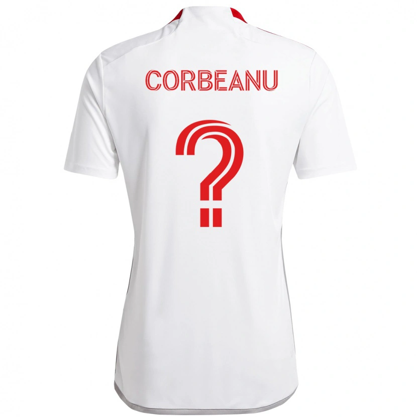 Danxen Pánské Theo Corbeanu #0 Červená Bílá Daleko Hráčské Dresy 2025/26 Dres
