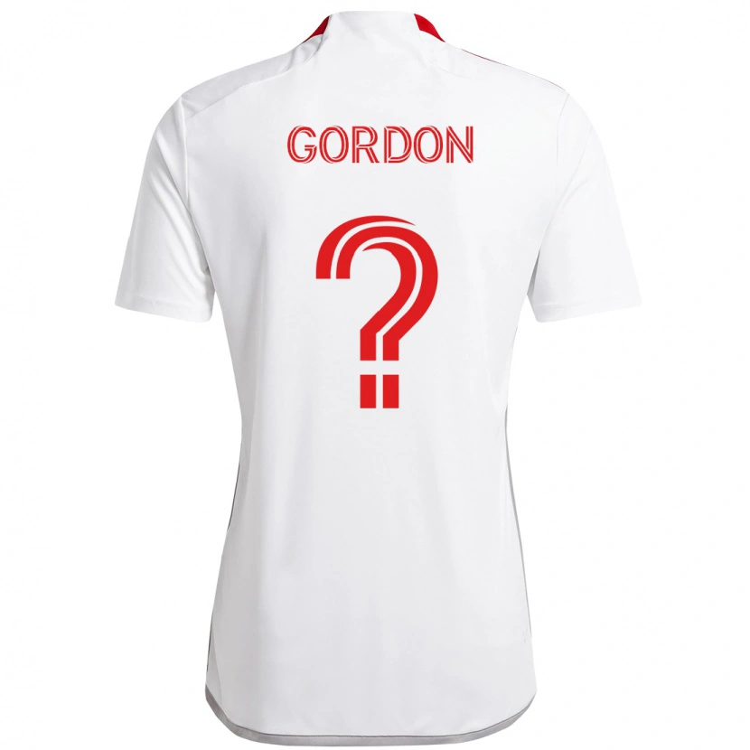 Danxen Pánské Joshua Gordon #0 Červená Bílá Daleko Hráčské Dresy 2025/26 Dres