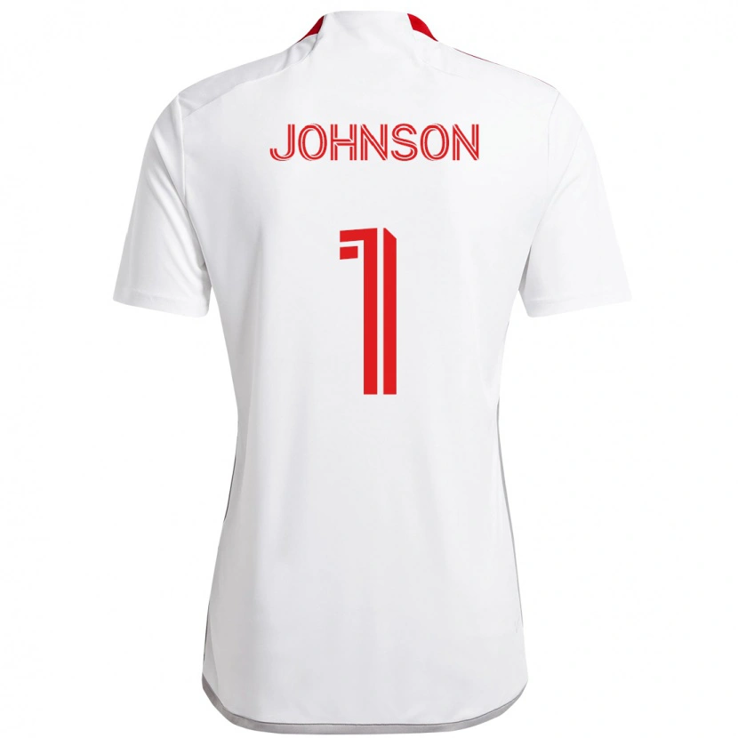 Danxen Pánské Sean Johnson #1 Červená Bílá Daleko Hráčské Dresy 2025/26 Dres