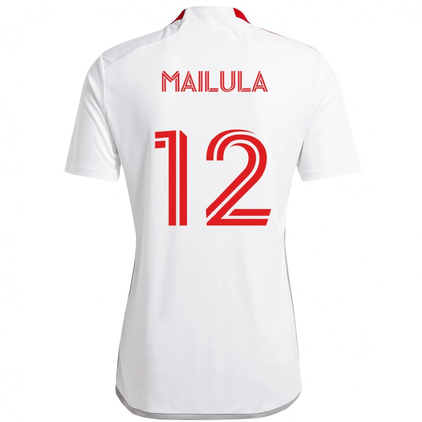 Danxen Pánské Cassius Mailula #12 Červená Bílá Daleko Hráčské Dresy 2025/26 Dres